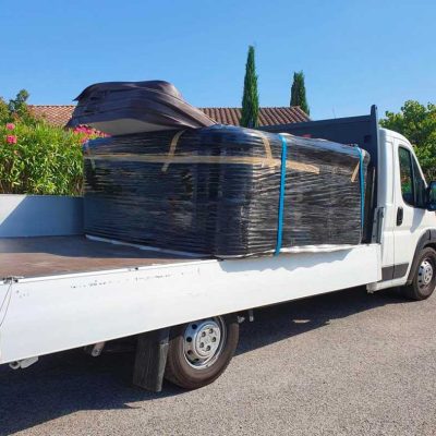 Kazbek France Spa livraison déménagement installation camion